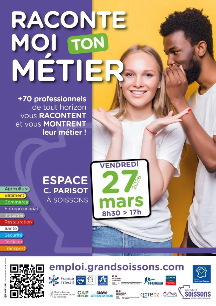 Affiche raconte moi ton métier 2026